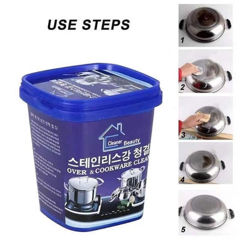 Kitchenware Cleaner Stainless Steel Cookware Cleaning Cream Kithen Cleaner Dishwashing Detergent